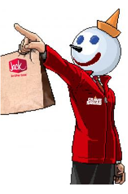 jack in the box standing bag