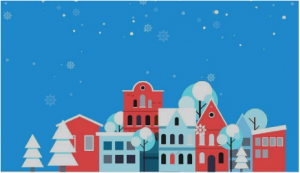 twitter holiday snow village