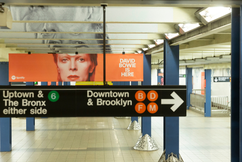 nyc subway ad of david bowie