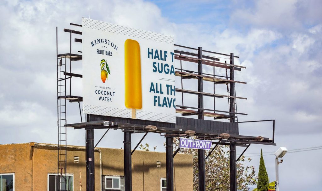 half of a billboard 