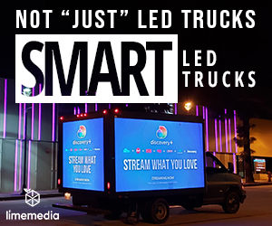 LED mobile billboard truck Lime Media