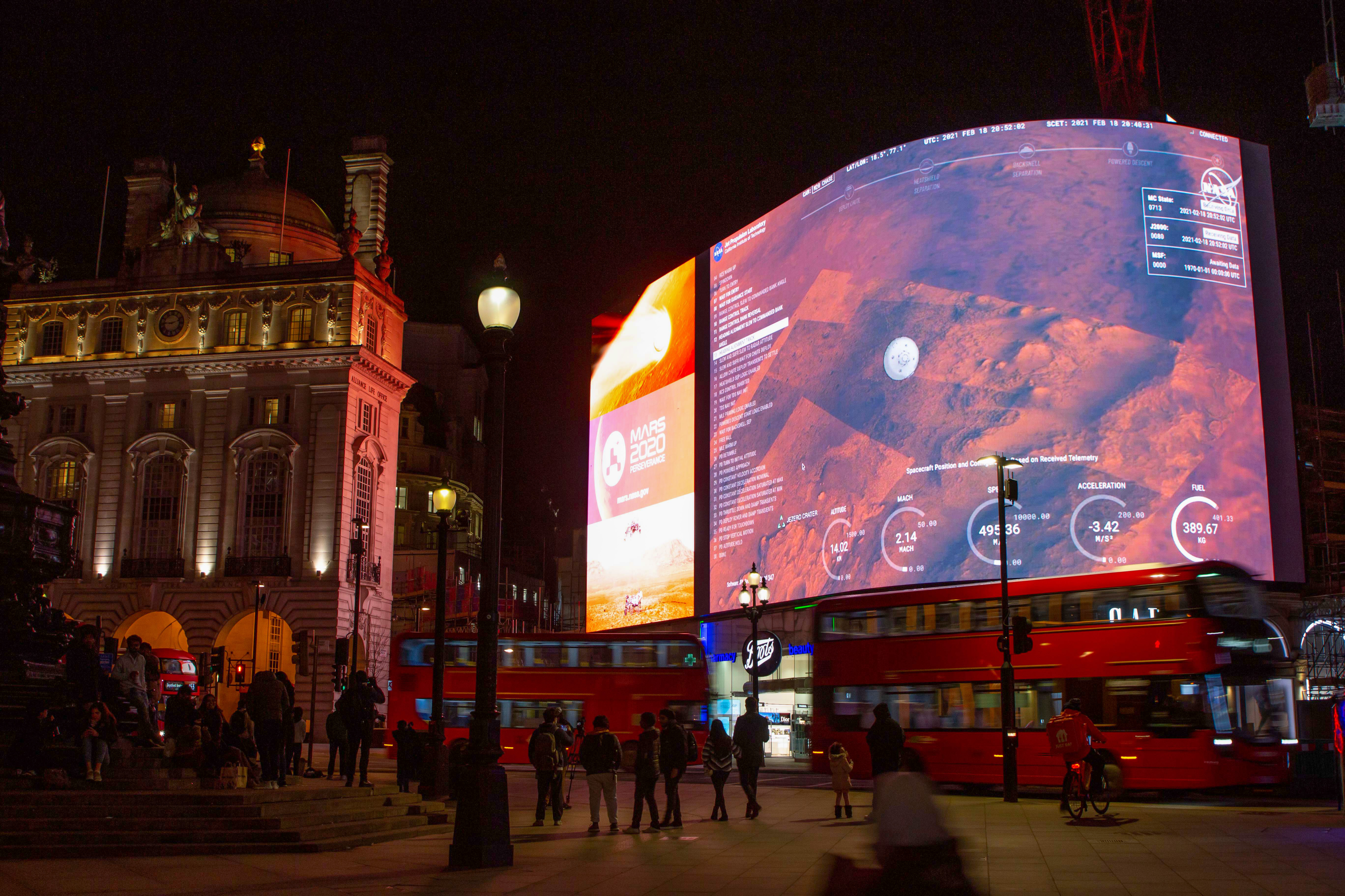 Live MARS landing on Billboard