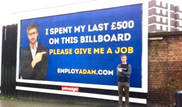 give me a job billboard