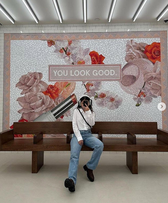 billboard for Glossier