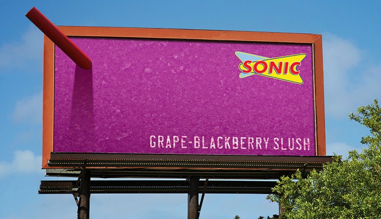 Sonic Billboard Slush 3D Billboard