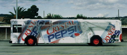 crystal pepsi bus wrap