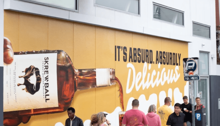 skrewball peanut butter scented wall campaign