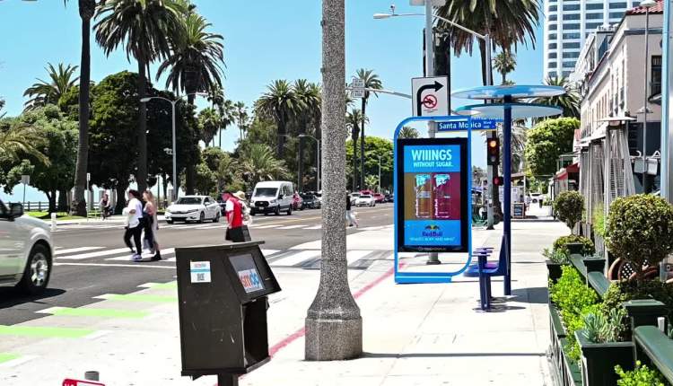 Big Outdoor digital kiosk in Santa Monica