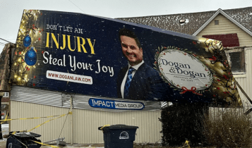 damaged billboard