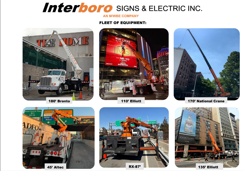 fleet of equipment interboro